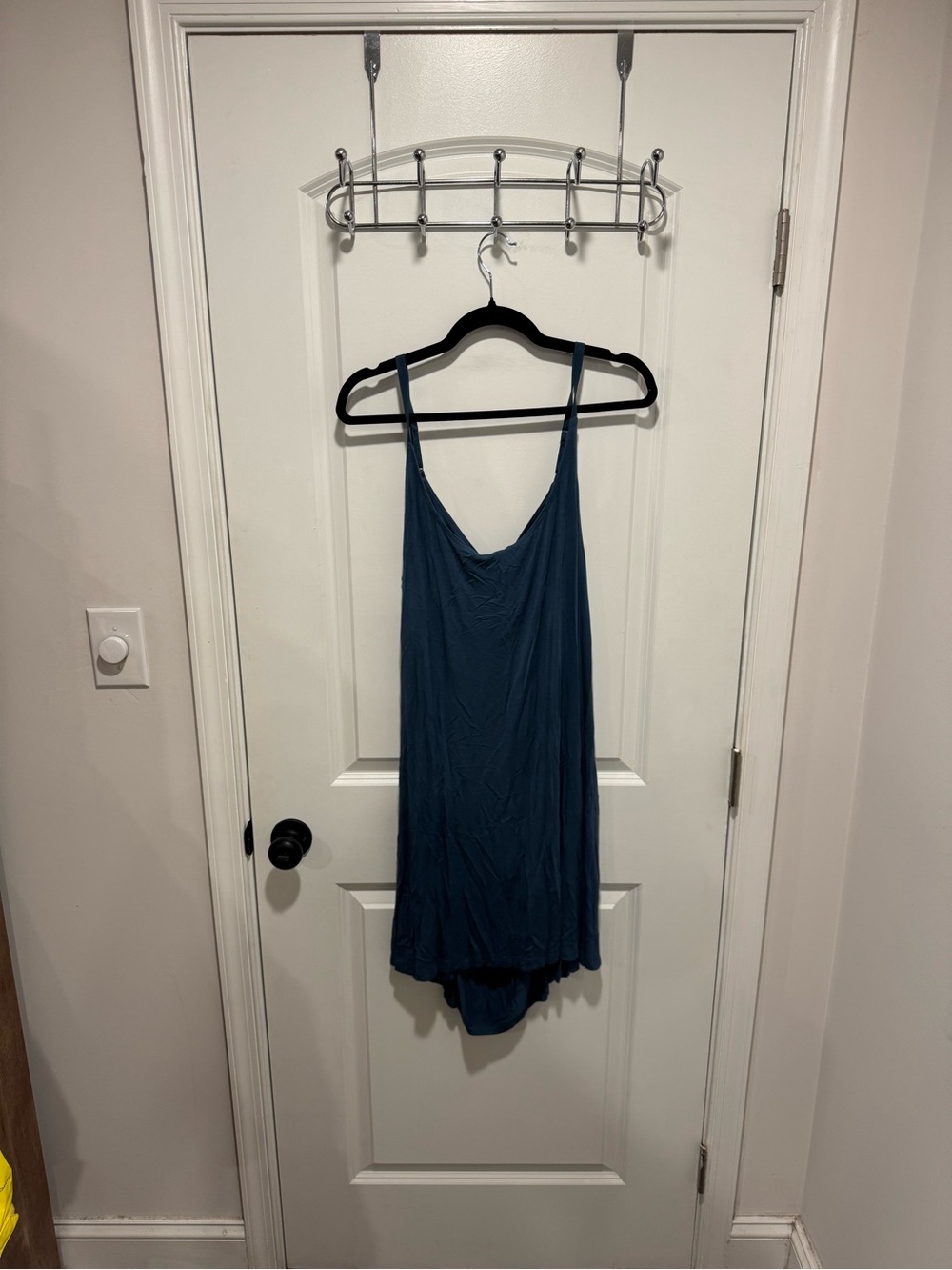 Adore Teal Blue Backless Slip Dress